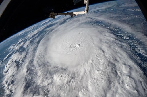 Hurricane Milton is pictured in the Gulf of Mexico