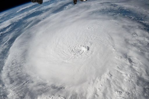 Hurricane Milton is pictured in the Gulf of Mexico