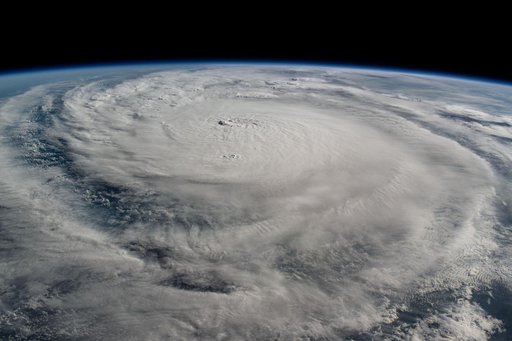 Hurricane Milton is pictured in the Gulf of Mexico
