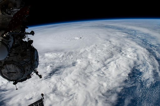 Hurricane Milton is pictured in the Gulf of Mexico