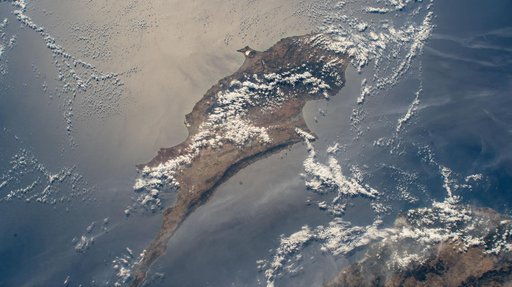 The island Republic of Cyprus in the Mediterranean Sea
