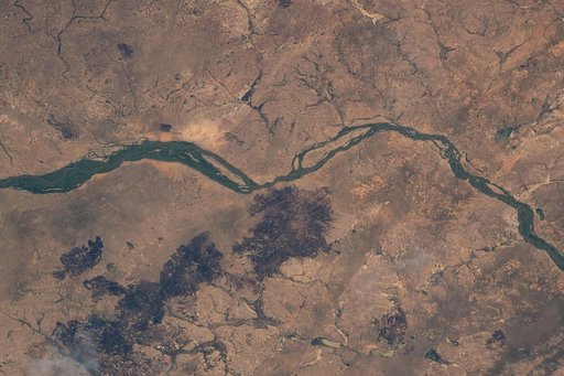 The Niger River flows through the African nation of Mali