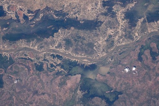 The Bani River, a tributary of the Niger River in Mali
