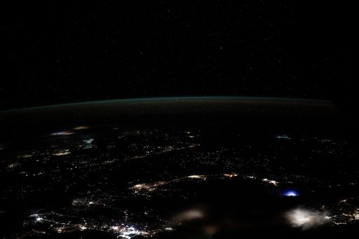 Earth's dim atmopsheric glow blankets the Gulf of Thailand