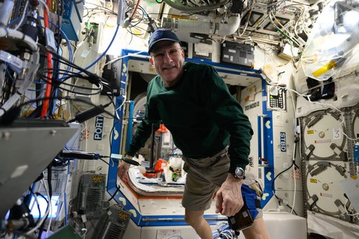 Astronaut Don Pettit takes a break and poses for a portrait