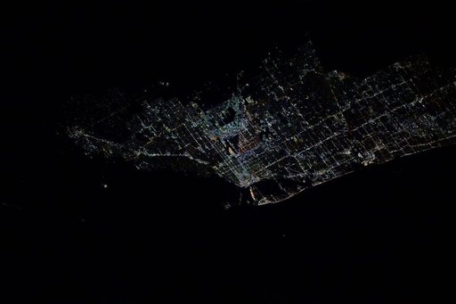 The city lights of Miami, Florida