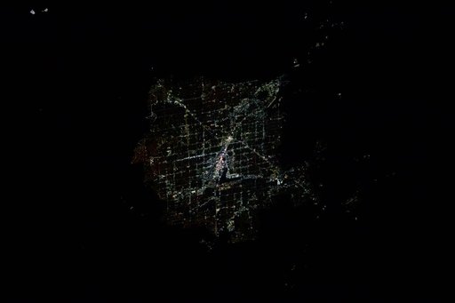 Downtown Las Vegas, Nevada, with its famous well-lit strip