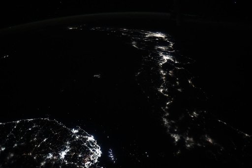 The Korea Strait separates Busan, Korea, and Fukuoka, Japan