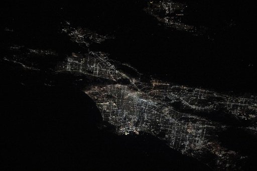 Los Angeles at Night During Wildfires
