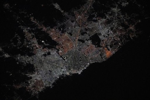 The city lights of Buenos Aires, Argentina
