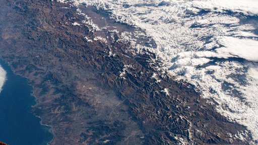 The Andes mountain range separates the South American nations of Chile and Argentina