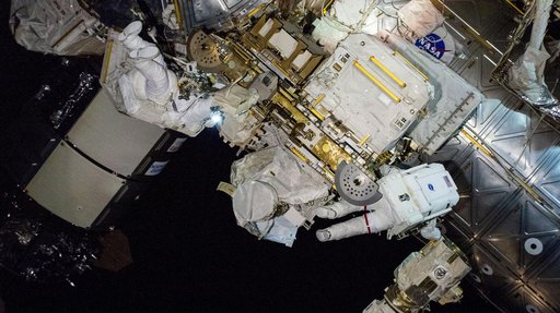 Spacewalkers Butch Wilmore and Suni Williams