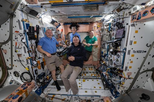 NASA's SpaceX Crew-9 members pose together for portrait