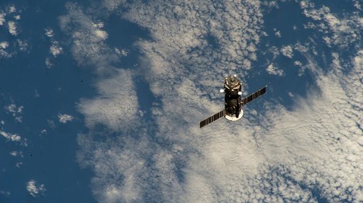 The Roscosmos Progress 89 cargo craft departs the International Space Station