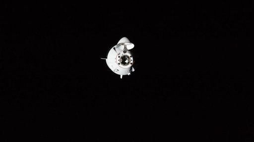 The SpaceX Dragon Endurance crew spacecraft approaches the International Space Station