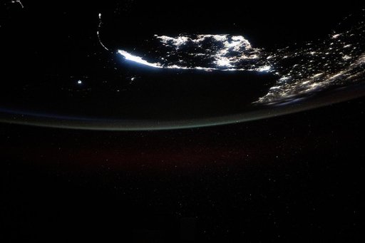 The Florida peninsula and the eastern coast of the United States