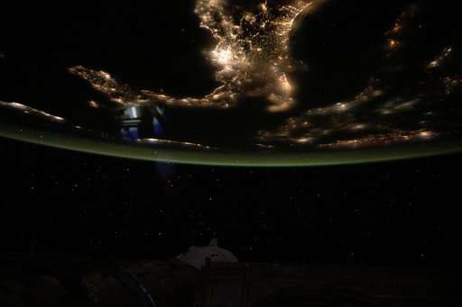 The boot of Italy well-defined by the nation's city lights