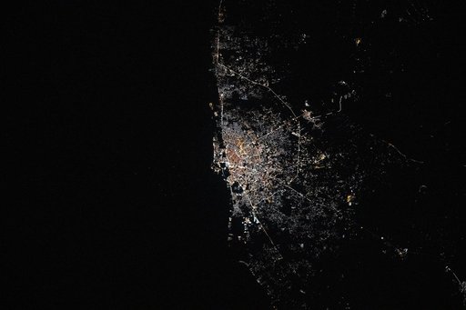 Benghazi, Libya, pictured at approximately 12:49 a.m. local time