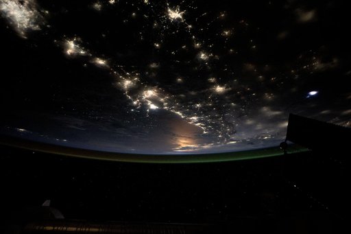 The Gulf of America coast lit from Texas to Florida