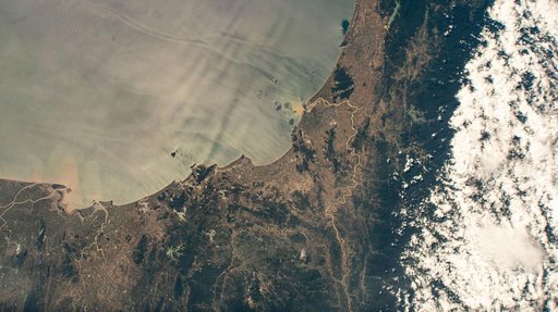 The north central Vietnamese coast on the South China Sea