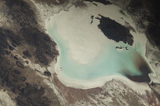 Lake Coipasa in Bolivia near the border with Chile