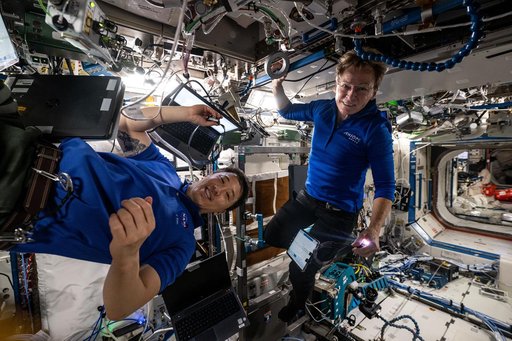 Expedition 73 Flight Engineer Jonny Kim and Axiom Mission 4 Commander Peggy Whitson