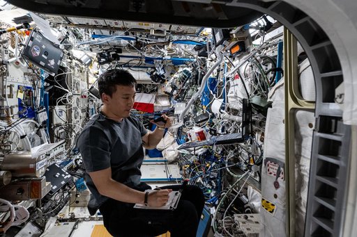 NASA astronaut Jonny Kim conducts a ham radio session