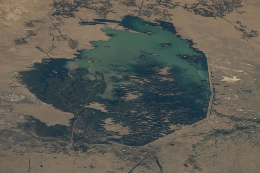The Zeid Reservoir in Turkmenistan