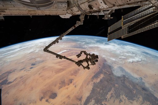 The Canadarm2 with its fine-tuned robotic hand, Dextre