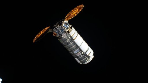 Northrop Grumman's Cygnus XL cargo craft approaches the International Space Station