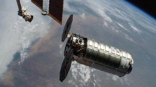 Northrop Grumman's Cygnus XL cargo craft approaches the International Space Station
