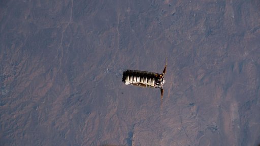 Northrop Grumman's Cygnus XL cargo craft approaches the International Space Station