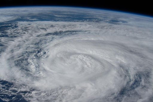 Severe Tropical Storm Nakri is pictured in the Pacific Ocean