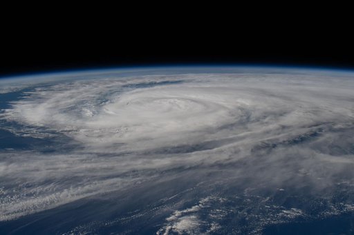 Severe Tropical Storm Nakri is pictured in the Pacific Ocean