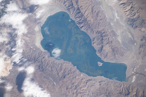 Pyramid Lake located northeast of Reno, Nevada