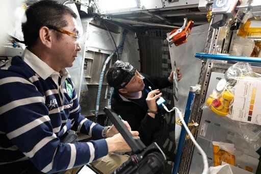 Expedition 73 Flight Engineers Kimiya Yui and Jonny Kim