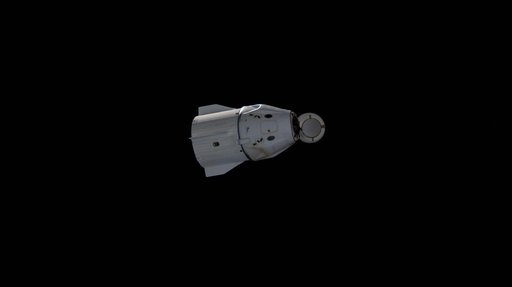 The SpaceX Dragon  departs the International Space Station