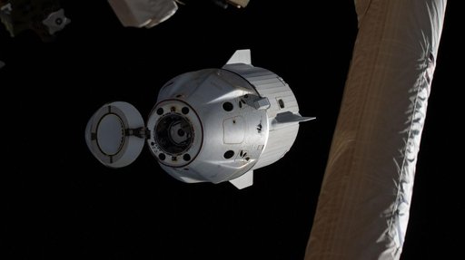 The SpaceX Dragon  departs the International Space Station