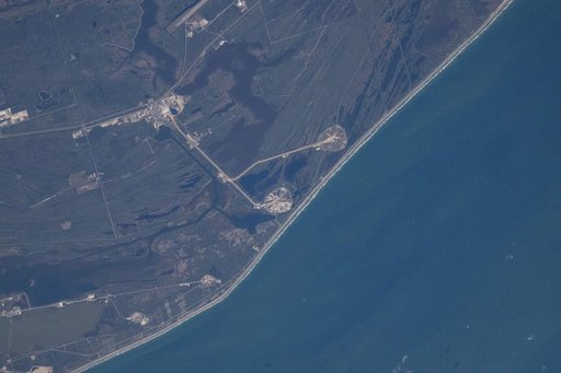 NASA's Kennedy Space Center with Artemis II on the Launch Pad