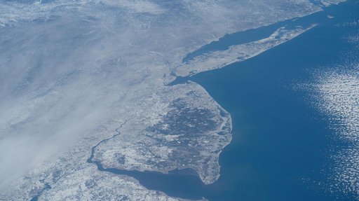 The wintry landscape from Delaware to Rhode Island