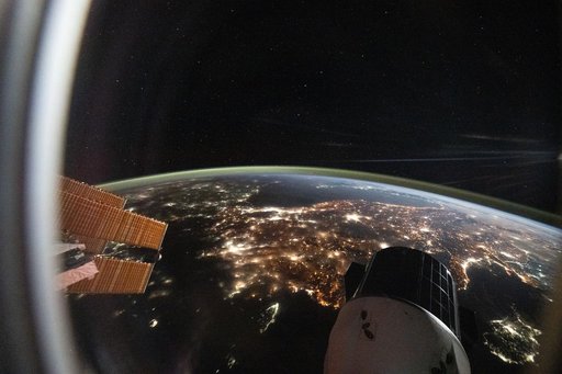 The city lights of Türkiye sparkle below the International Space Station