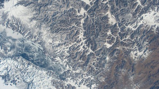 The frozen Khuvsgul Lake in Mongolia
