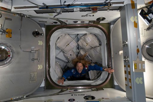 ESA astronaut Sophie Adenot enters the International Space Station