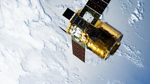 The HTV‑X1 cargo spacecraft from JAXA departs the International Space Station