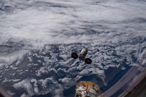 The Cygnus XL cargo spacecraft departs the International Space Station