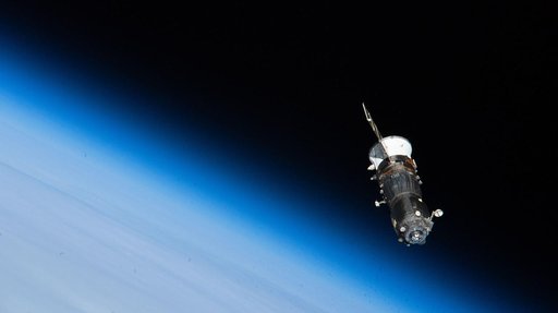 The trash-packed Progress 93 cargo spacecraft departs the International Space Station