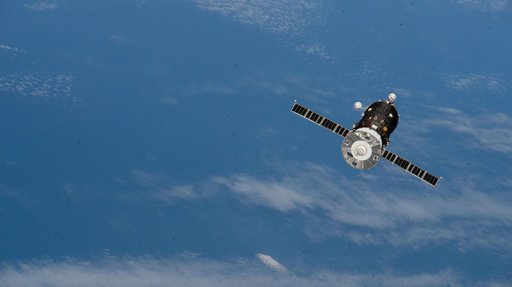 The trash-packed Progress 93 cargo spacecraft departs the International Space Station