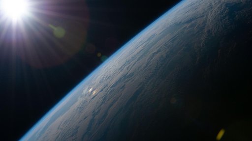 The Sun begins illuminating Earth’s surface just after an orbital sunrise