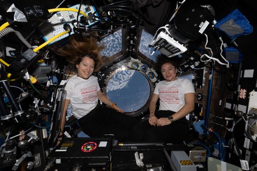 Astronauts Sophie Adenot and Jessica Meir celebrate Mother's Day aboard the International Space Station