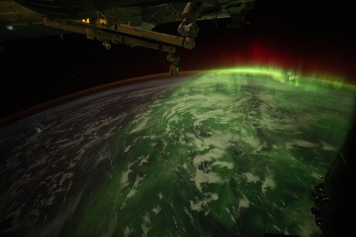 The aurora australis blankets Earth during an active solar event
